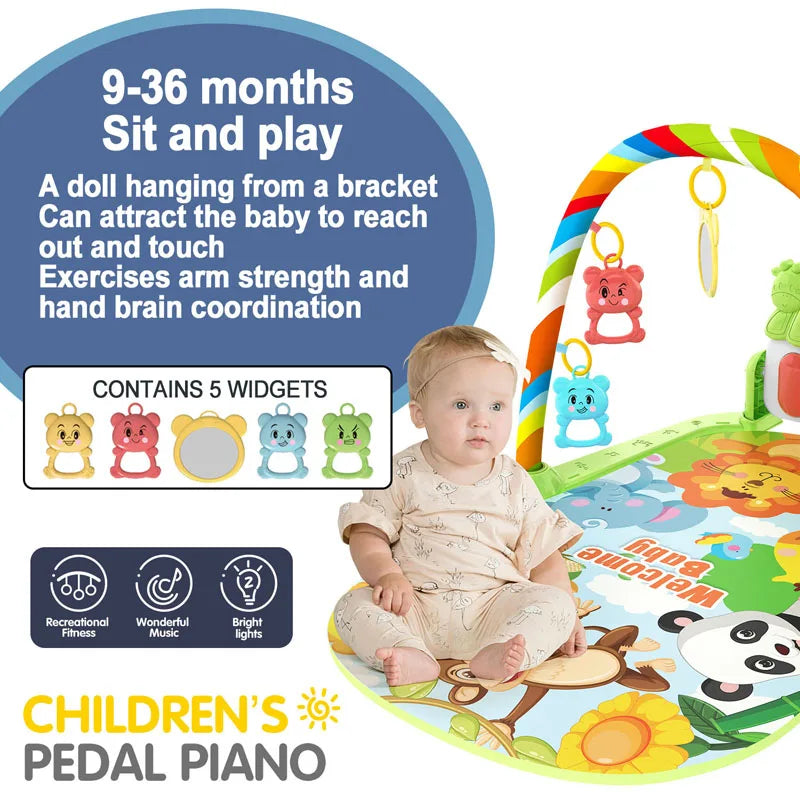 Baby Activity Gym Music Rack Early Education Toy Gifts Newborn 0-36 Months