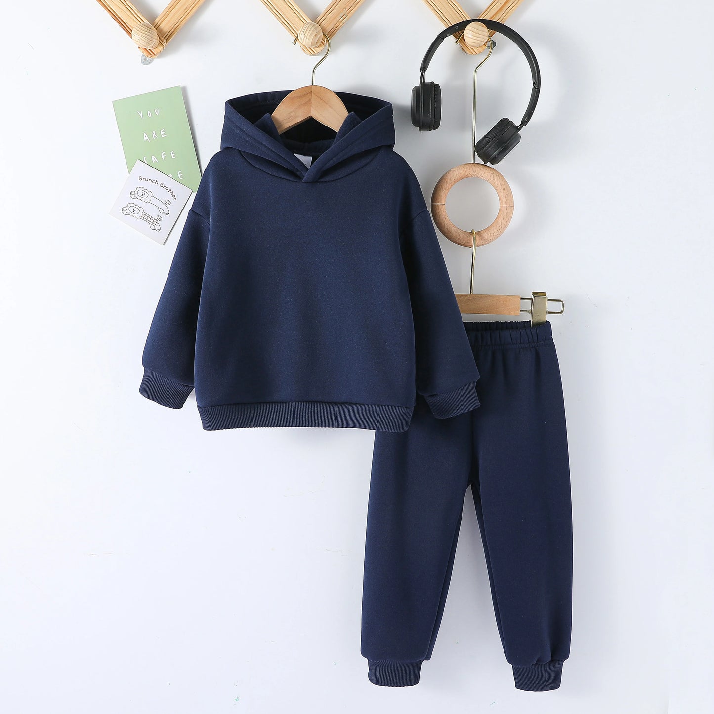 Kids Fashion 2pcs Pullover Hoodie+Pants Suits 1-8Y Years Boys Girls Sportswear