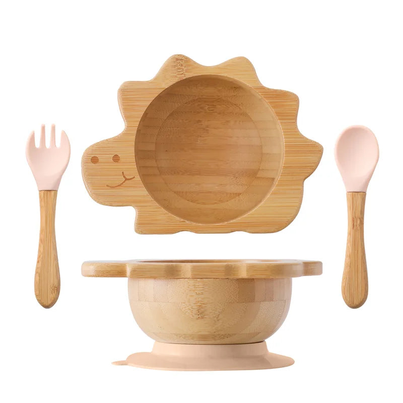 Baby Wooden Tableware Set