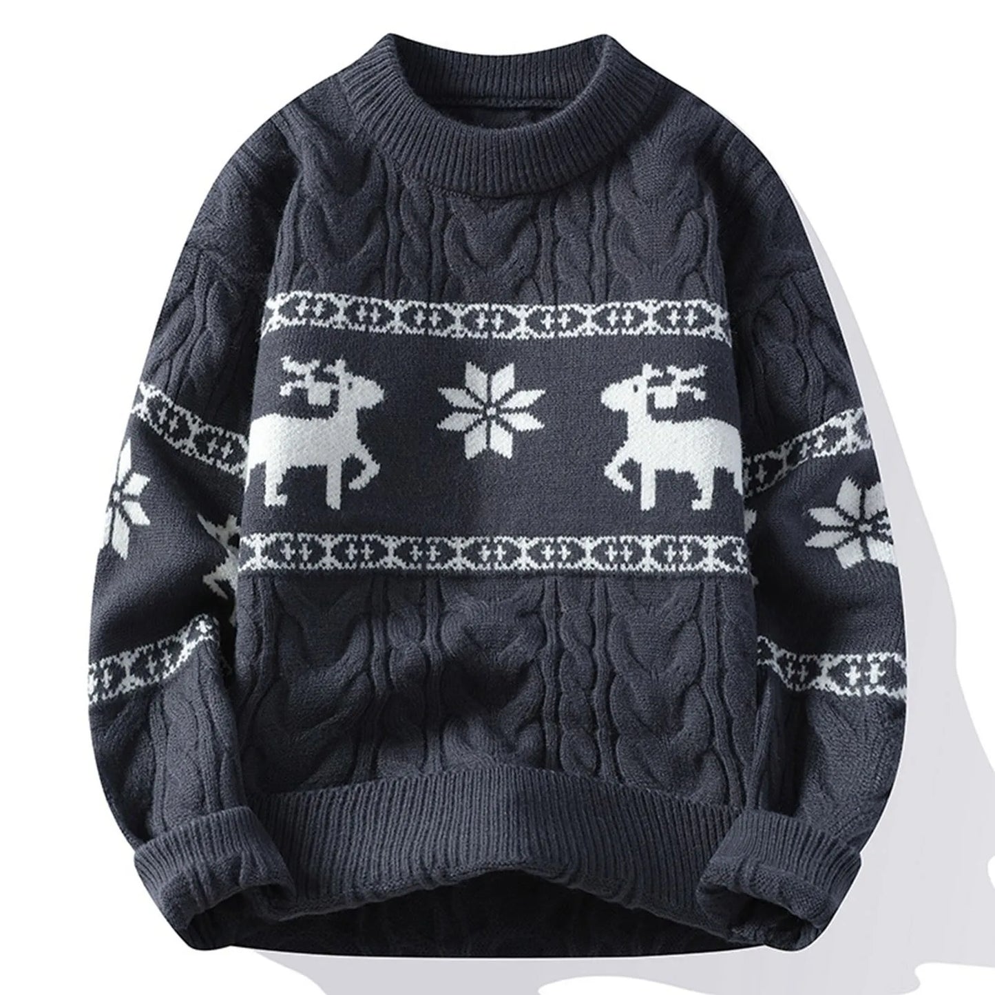 Sweater Sets Reindeer Print Pullovers