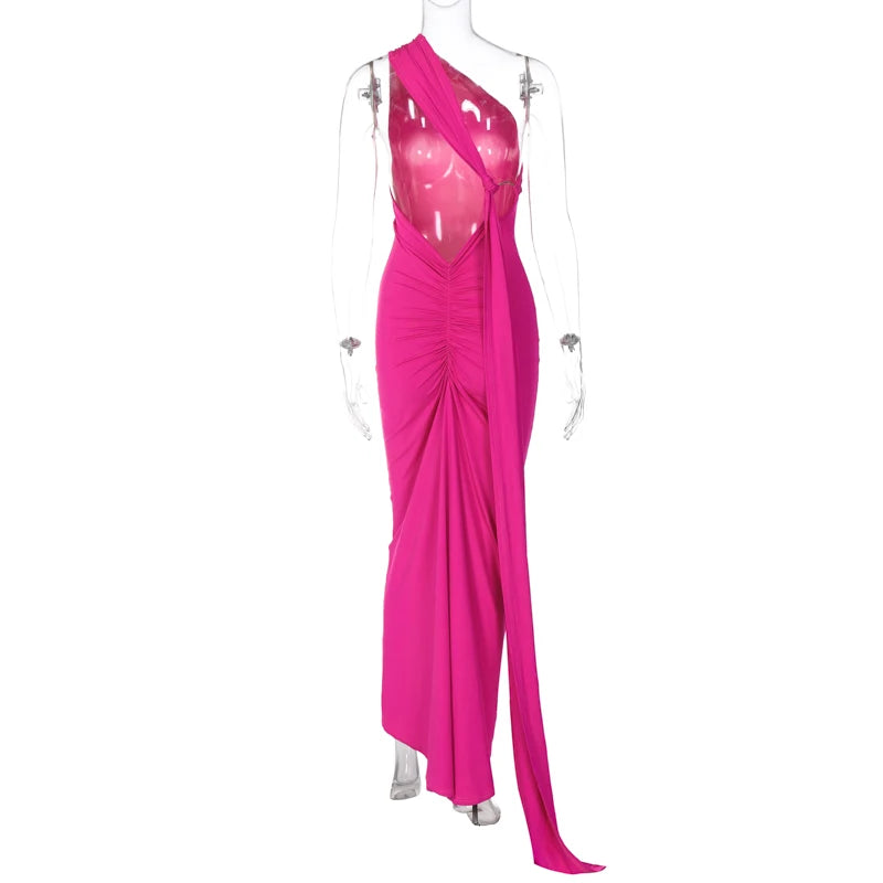 Sexy Maxi Dress 2024 Women Elegant Streetwear Festival Outfit