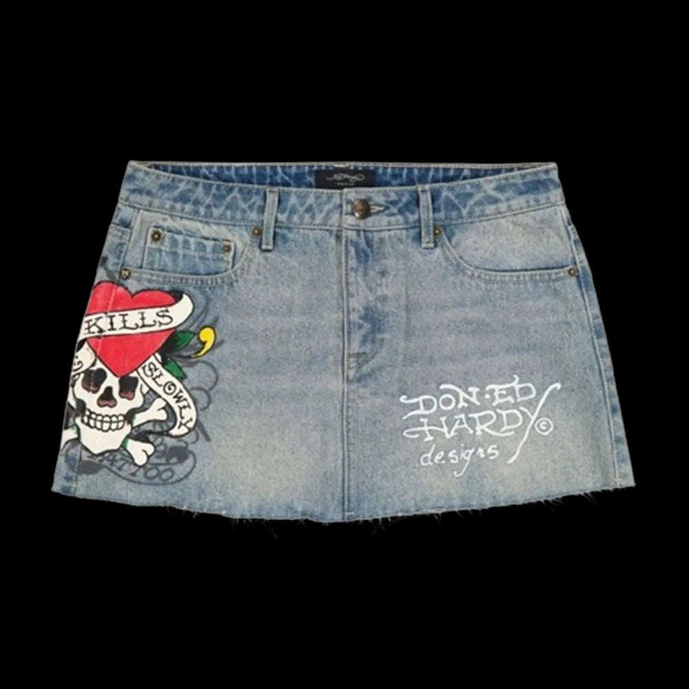 Womens Skirt Shorts Hip Hop Denim Jeans