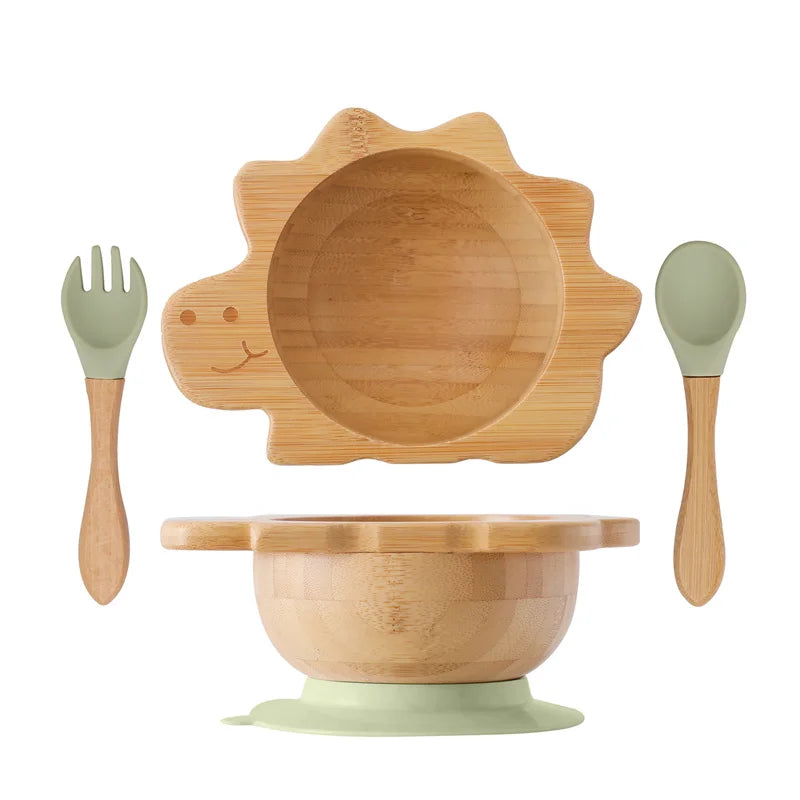 Baby Wooden Tableware Set