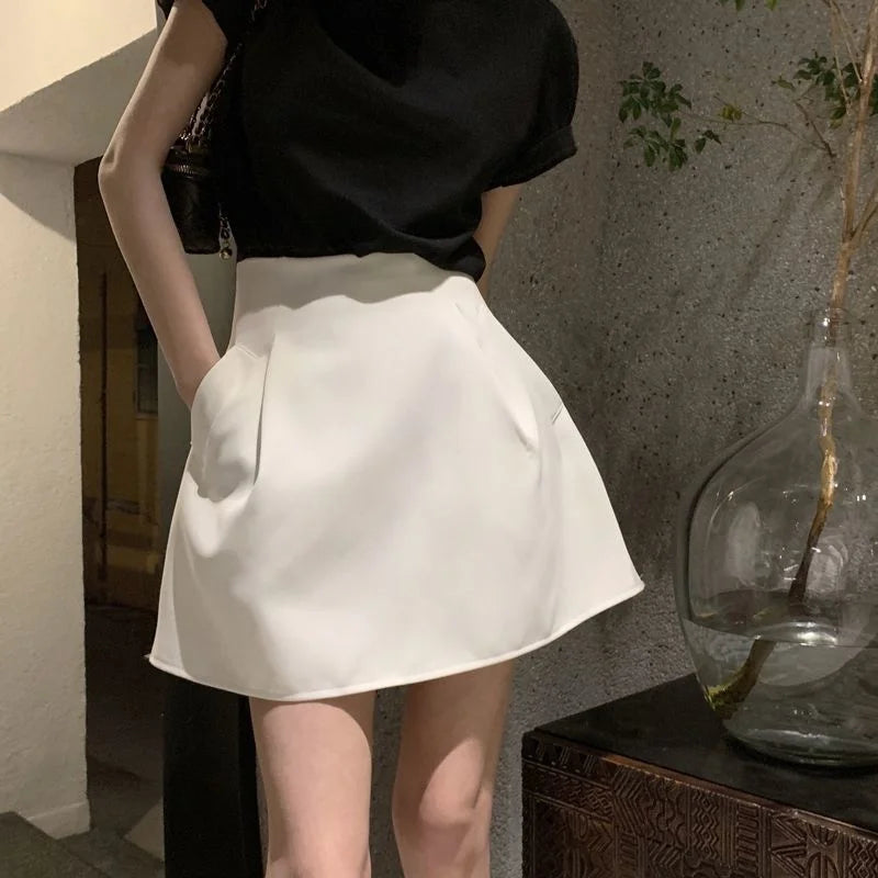 A-line Skirt for Women High Waist Short