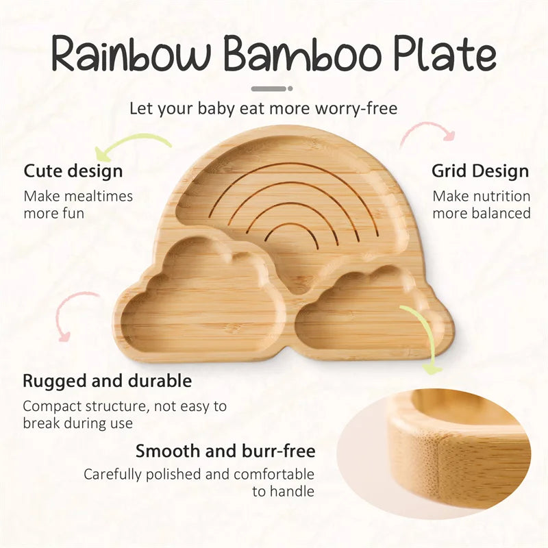 Baby Wooden Tableware Set