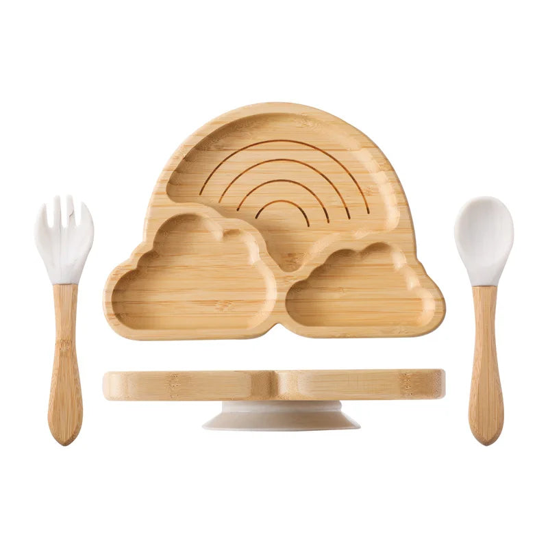 Baby Wooden Tableware Set