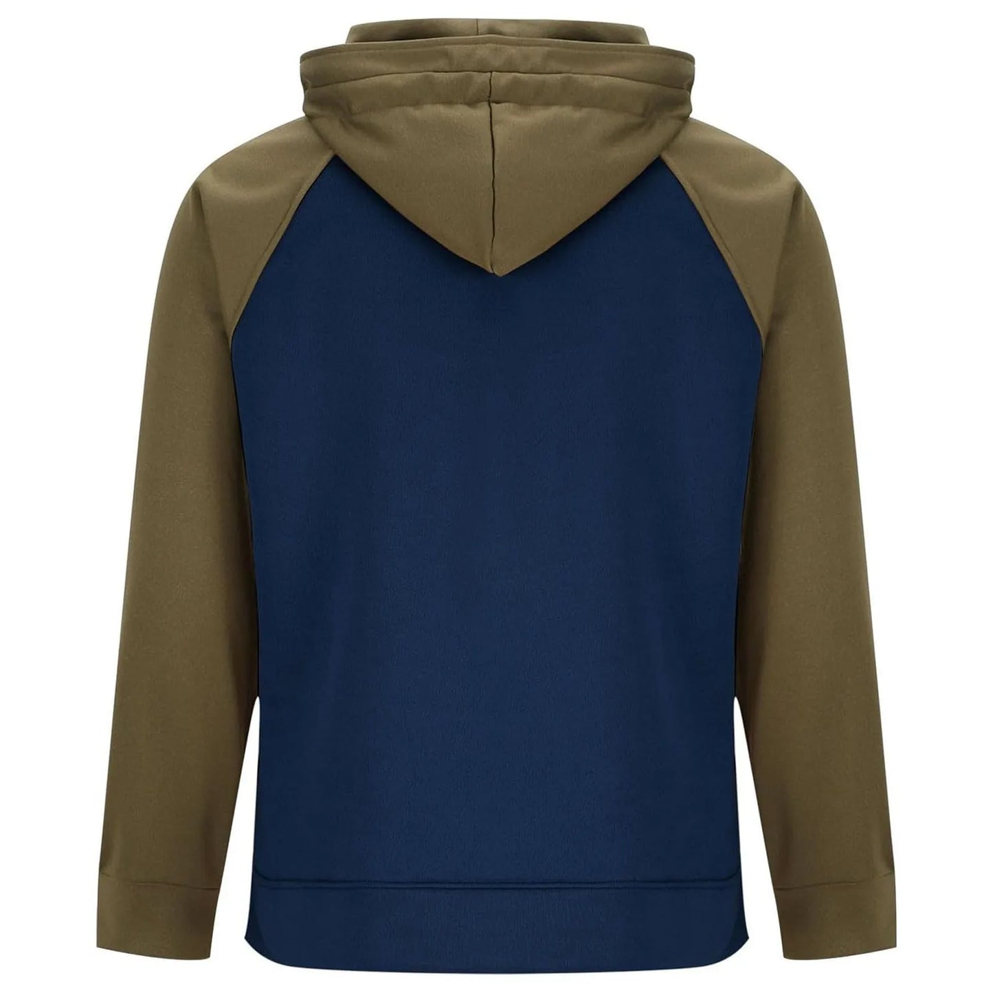 Mens Hoodie Long Sleeve Casual Pullover Tops Color Block Hooded Sweatshirts