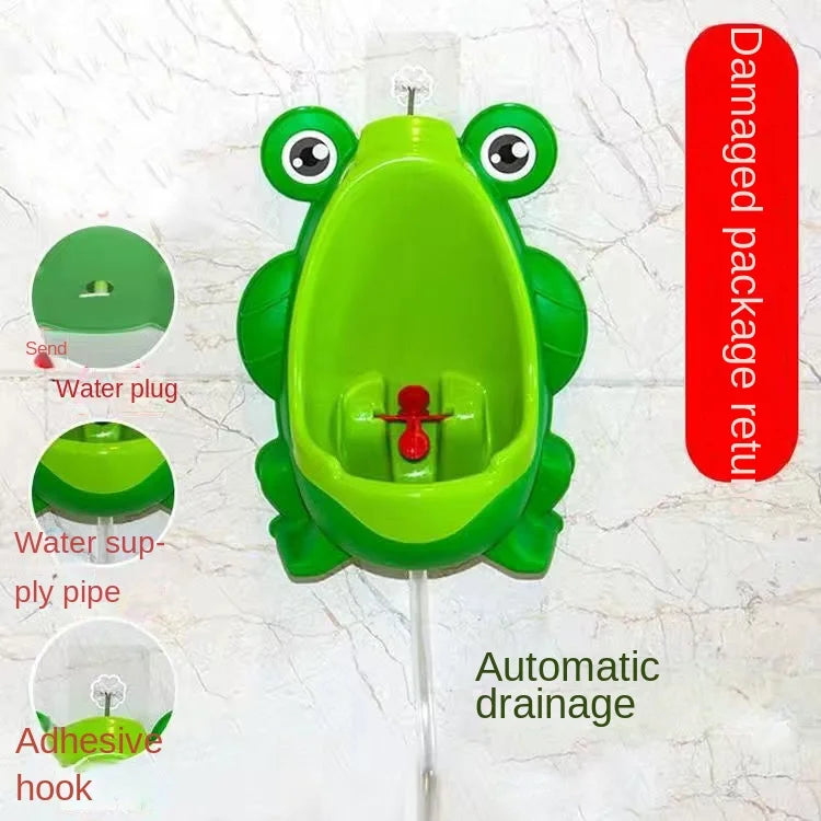 1pc Animal Cartoon Design Baby Boy Frog Potty Toilet Urinal Pee Trainer