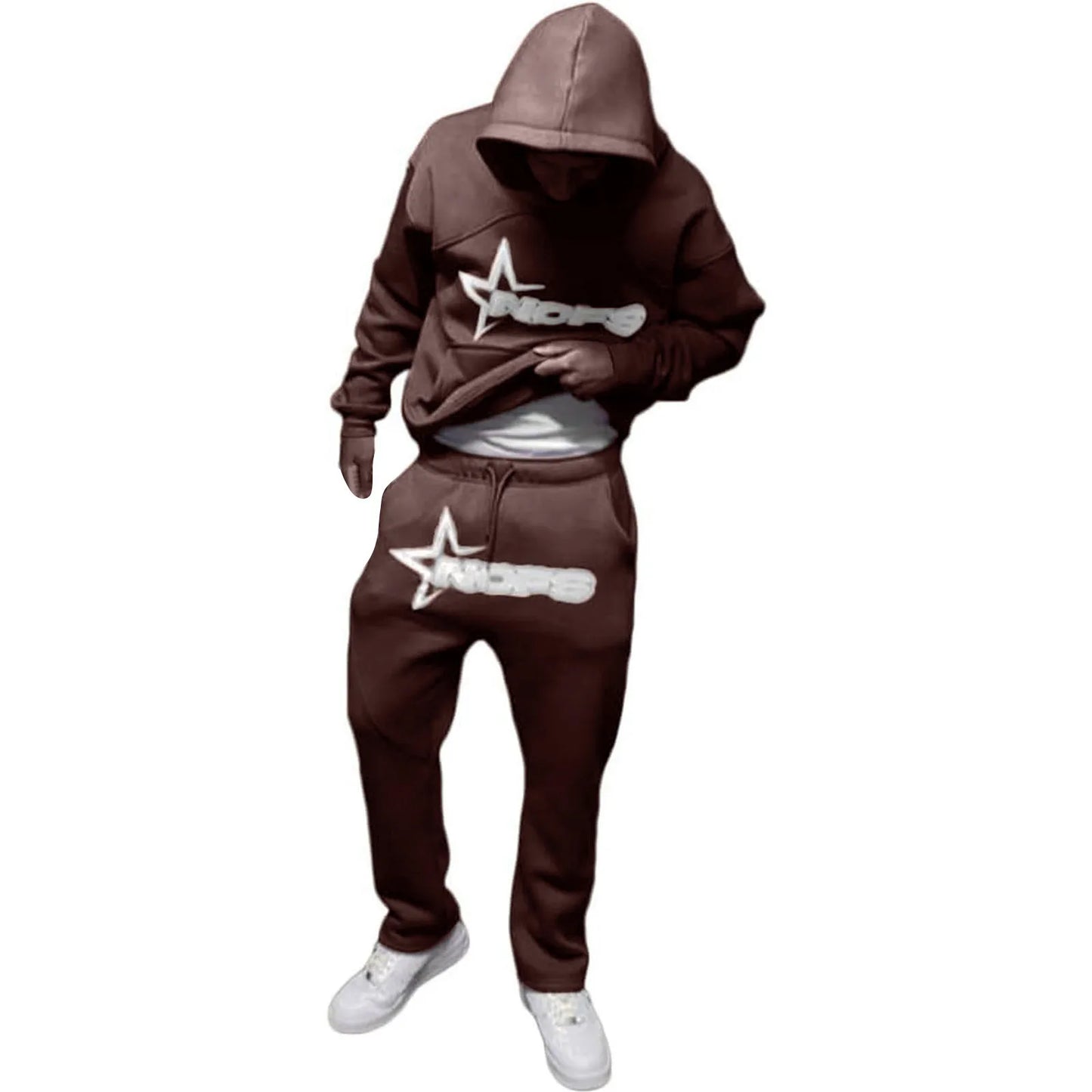 American Classic Hooded Sweatshirt Loose Hip Hop