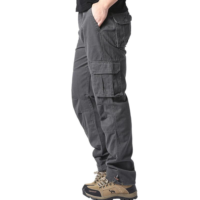 Large Pocket Loose Overalls Men's Outdoor Sports Jogging Tactical Pants