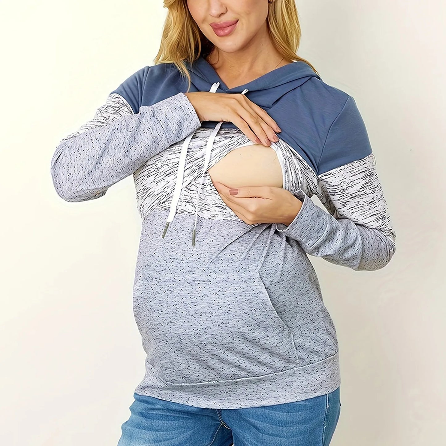 Pregnancy Maternity Breastfeeding Clothes Pregnant Women Nursing Warm Sweatshirt