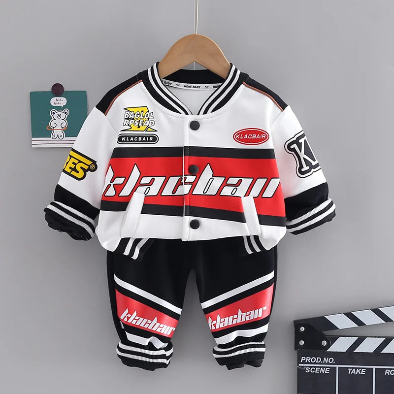 New Spring Autumn Children Girls Outfits Baby Clothes Boys Sports Jacket Pants