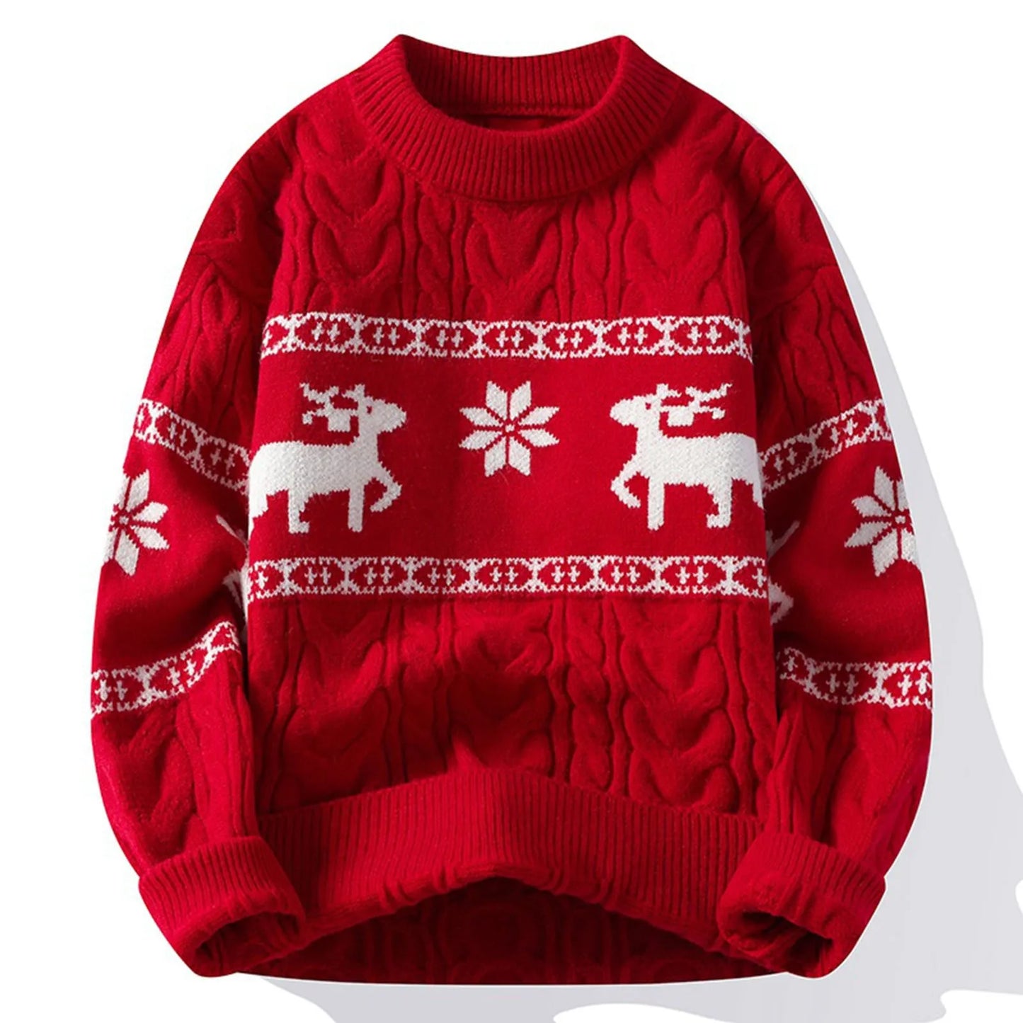 Sweater Sets Reindeer Print Pullovers