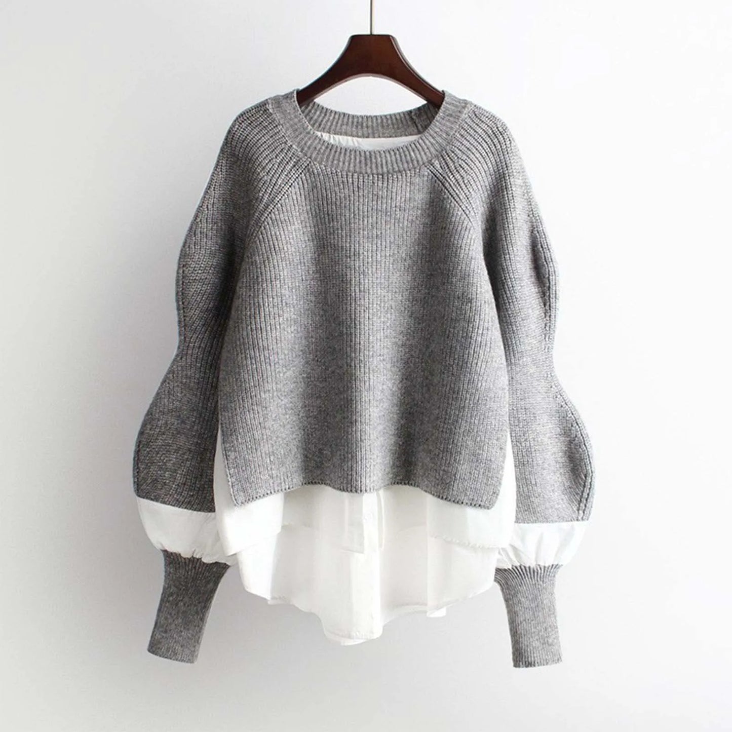 Sweaters For Women Trendy Women'S Shirt Patchwork Pullover Sweater