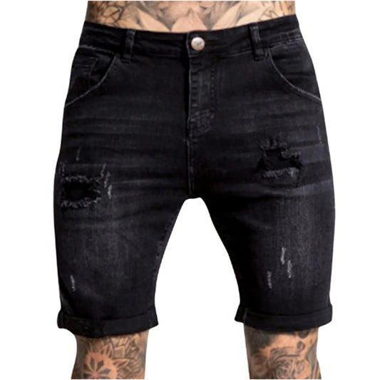 New Spring Summer Men's Denim Shorts