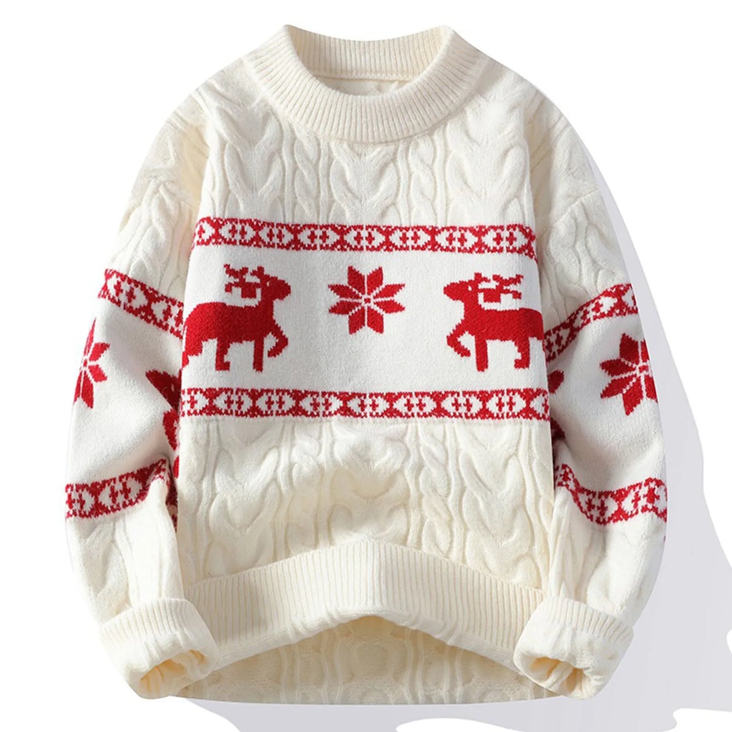 Sweater Sets Reindeer Print Pullovers